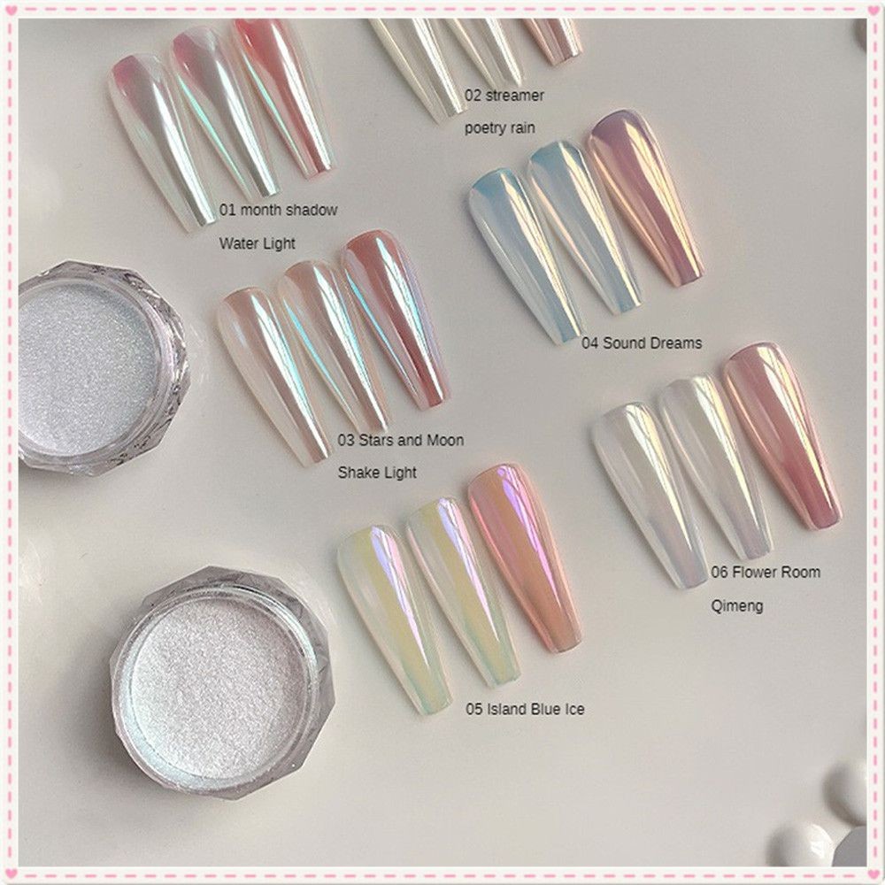 Annies Silk Moonlight Nail Powder High Gloss Fairy Aurora Pearl Magic Mirror Powder Nail Art Nail Ar