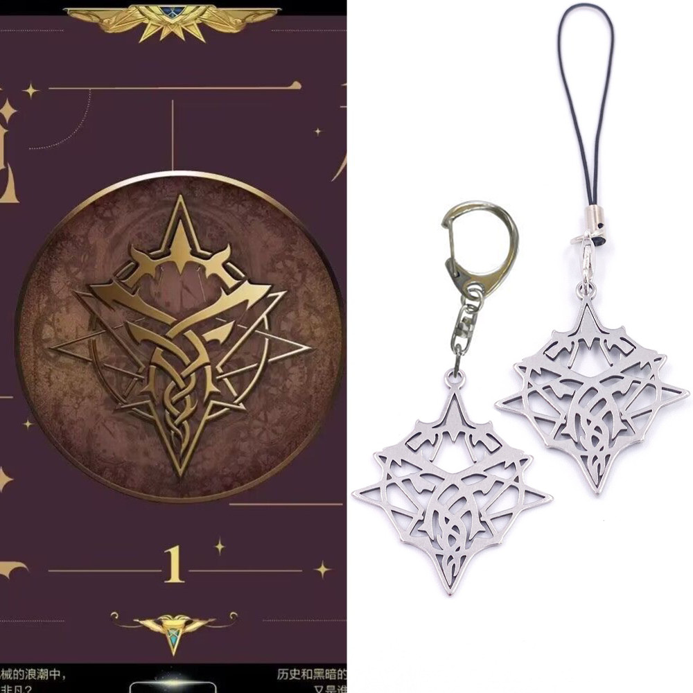 Anime Novel Lord of Mysteries Emblem Bag จี้พวงกุญแจโทรศัพท์ Keyring Klein Moretti ฮาโลวีนแฟชั่น Man Woman คอสเพลย์อุปกรณ์เสริมของขวัญ