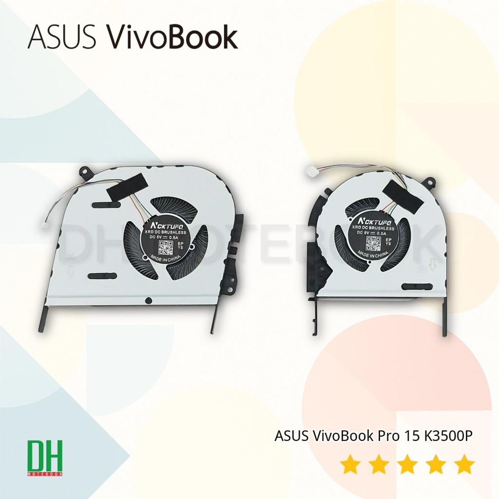 พัดลมโน๊ตบุ๊ค ASUS VivoBook Pro 15 K3500P K3500PA K3500PC K3500PH M3500QC อะไหล่ OEM คุณภาพสูง สำหรั