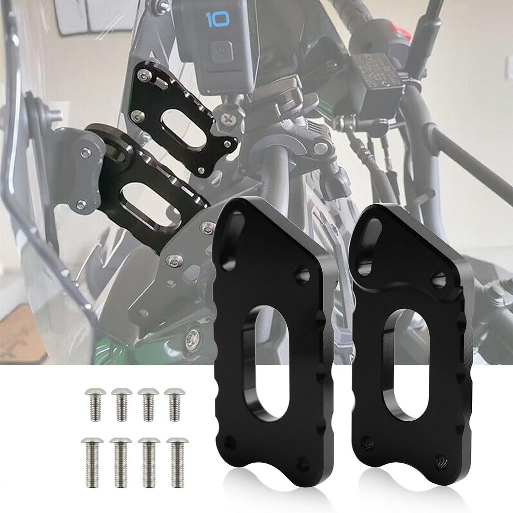 รถจักรยานยนต์ปรับกระจก Risers Lifting Rising Bracket กระจกสนับสนุนสําหรับ Kawasaki KLR 650 KLR650 2022-2024 ราคา ถูกที่สุด ดีลบีเคเค รูปภาพหลัก