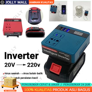 Inverter Charger USB Universal Pengisi Daya Konverter 12V LXT Baterai Converter Charger Inverter 21v Ke 220V 100W - 3 USB Baterai Makita Soket Konverter Daya Multifungsi Pengisi Daya Cepat DIY Inverter