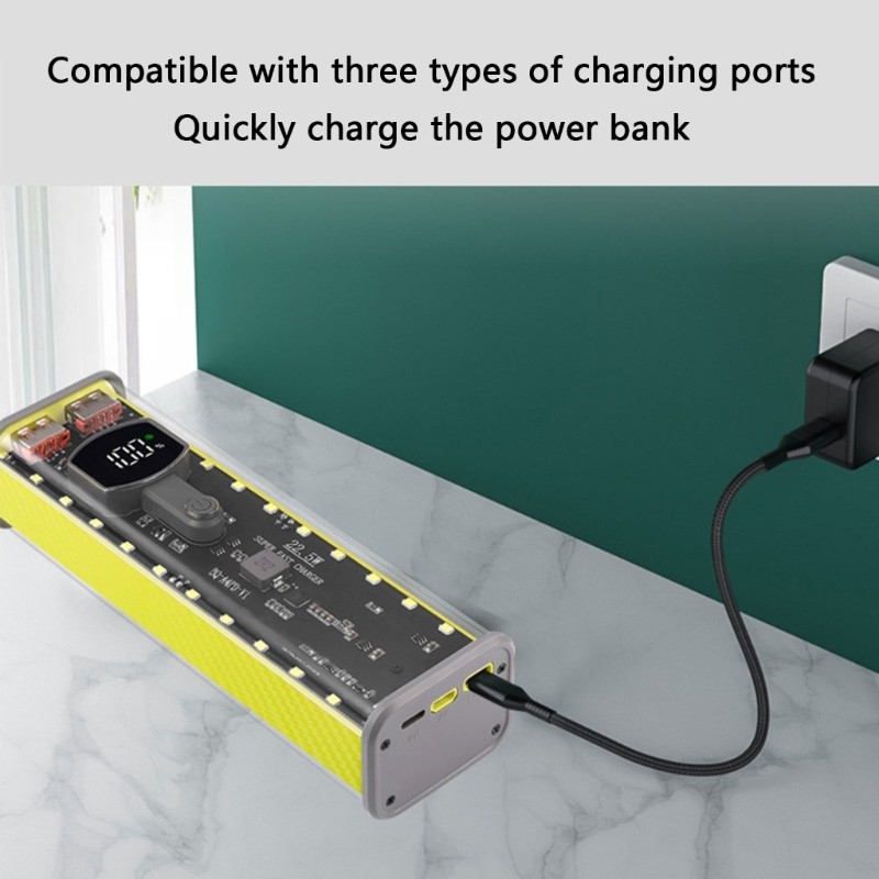 3C DIY PowerBank Construction Case 4x21700 Cells Capacity การบัดกรีที่จําเป็น