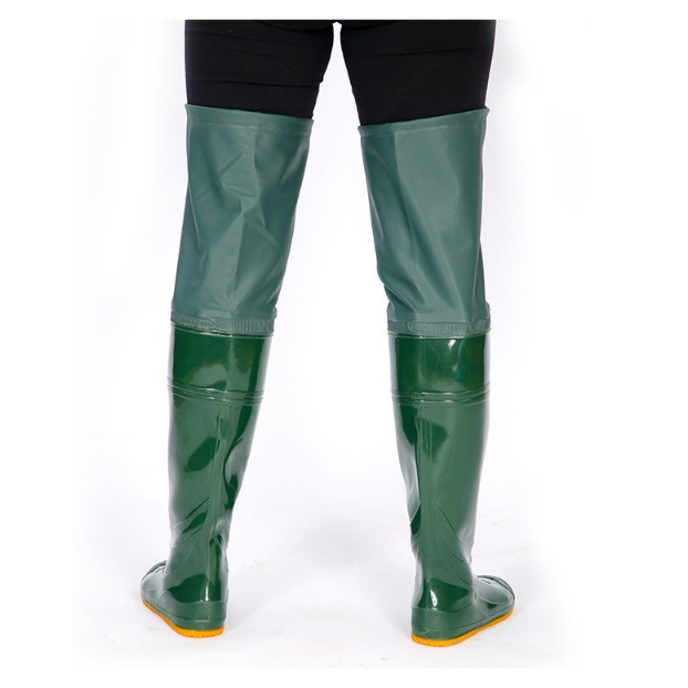 กางเกงลุยน้ำกันลื่น รองเท้าบู๊ทกันฝนสำหรับตกปลา เหมาะสำหรับการทำไร่และทำงานในนาข้าว - รูปที่ 5