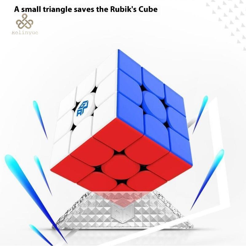 HELINYUE GAN Cube สําหรับ 2x2 3x3 4x4 Magic Cube ขาตั้งฐาน GAN Cube Stand Center Cap Cubo อุปกรณ์เสร