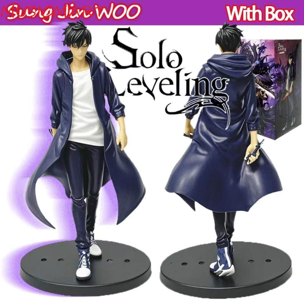 MUSICMART Solo Leveling Figure, Desktop Ornament Standing Posture Sung Jinwoo Action Figure, แฟนของข