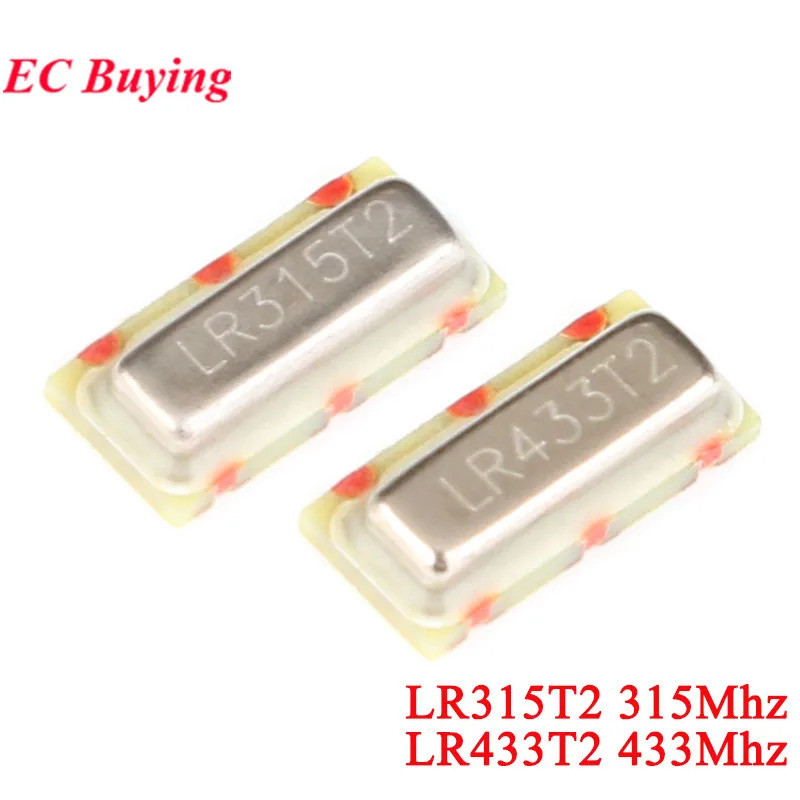10 ชิ้น/ล็อต LR315T2 315Mhz LR433T2 433Mhz SMD คริสตัล Oscilator เสียงตารางควอตซ์ Resonator 7*3 3Pin