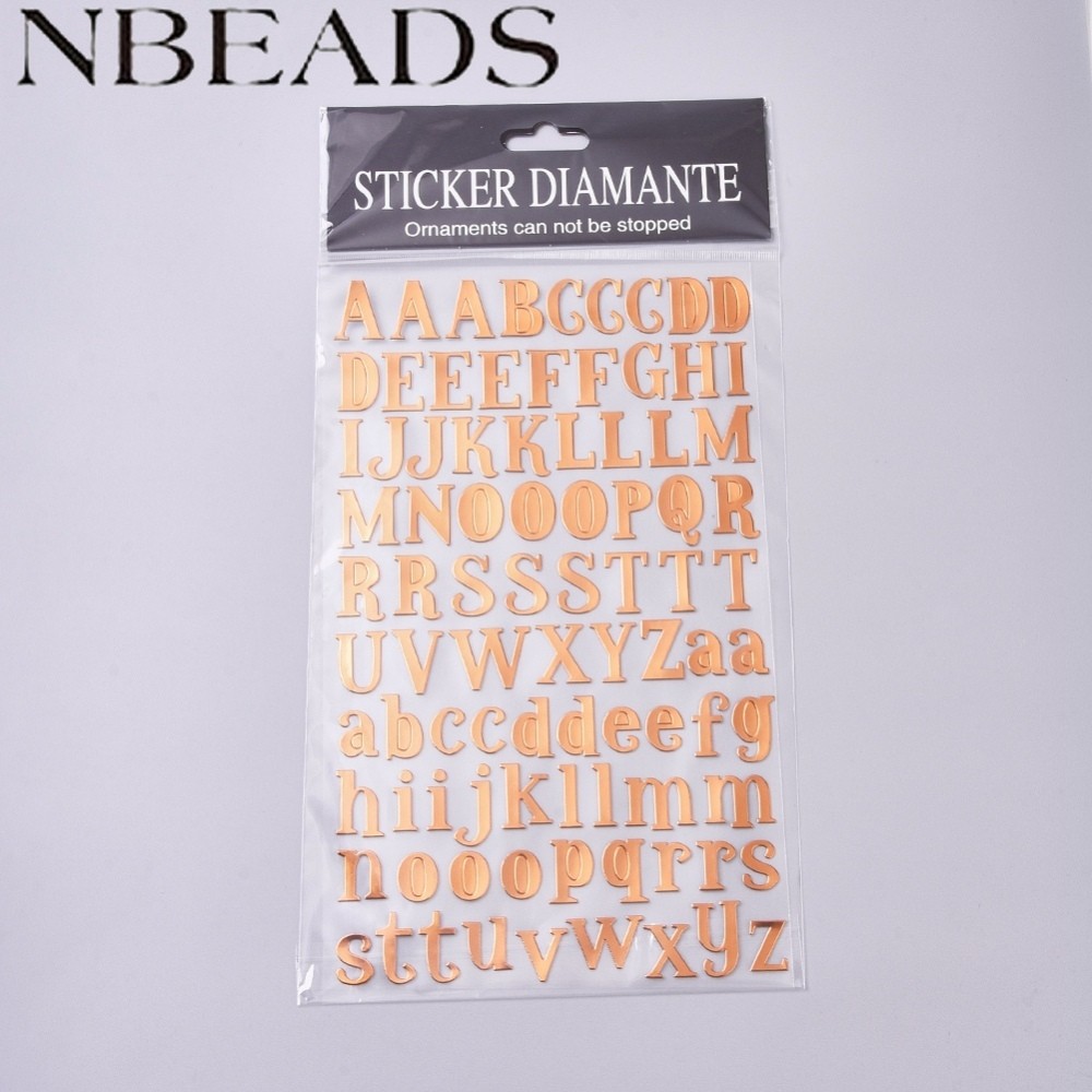 2 แผ่นสติกเกอร์ตกแต่งพลาสติกกันน้ํา Handmadeสมุดภาพอัลบั้มรูปตัวอักษร A ~ Z & Lowercase Letter a ~ z