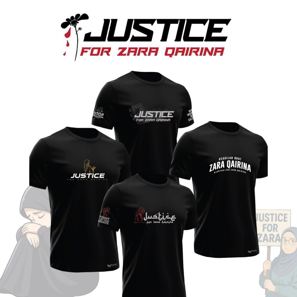 เสื้อยืด - SOLADARITI JUSTICE สําหรับ ZARA QAIRINA - RNSS