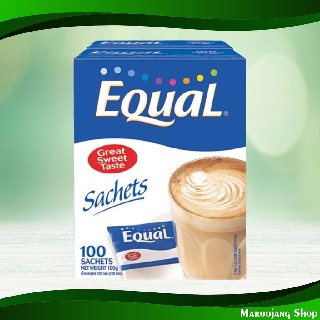 สารให้ความหวานแทนน้ำตาล อิควล 100 ซอง (2กล่อง) Sweetener Instead Of Sugar Equal