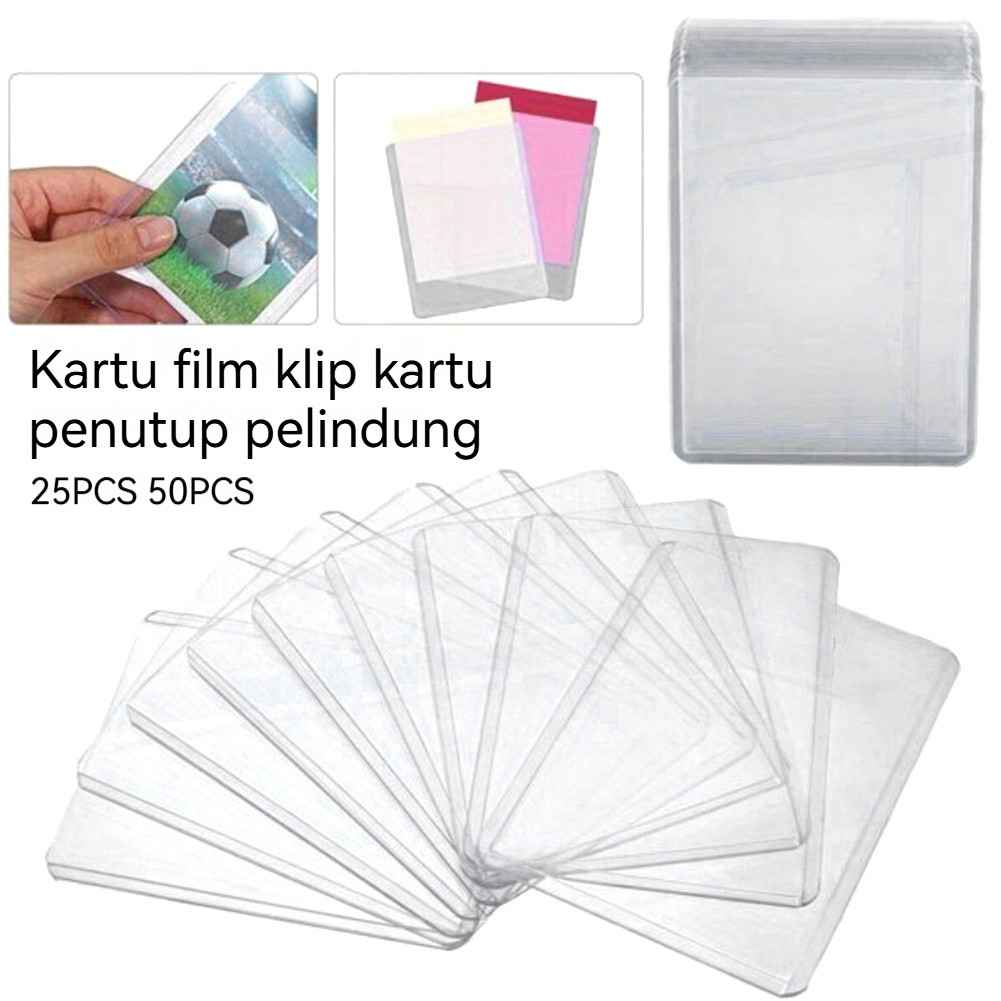 25/50 ชิ้นโปร่งใสการ์ด Protector Toploader / Pokemon Card Sleeve / KPOP Photocard Toploader / Pokemo