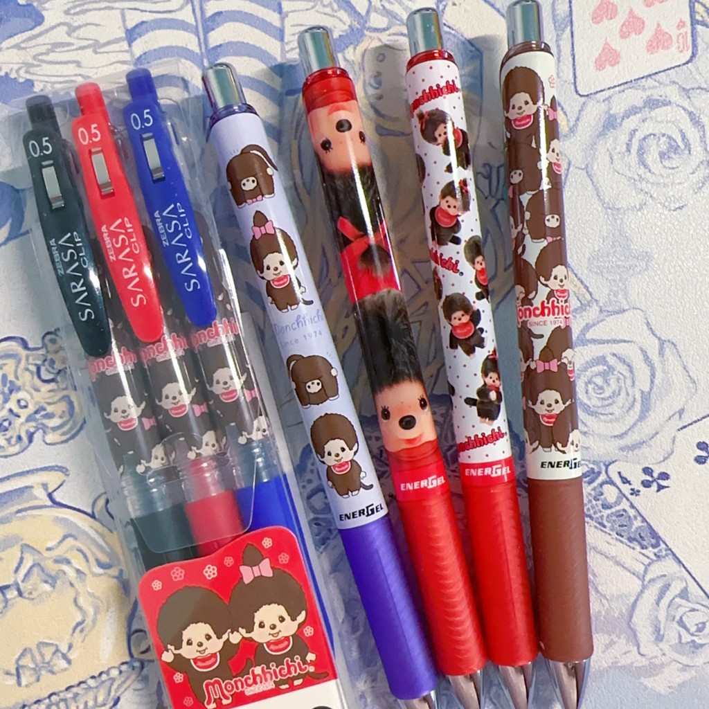 ญี่ปุ่น Zebra Monkee Limited ปากกาเจลสีดําสีฟ้าสีแดง 0.5 มม. Quick-Drying ปากกาสีดําปากกาเขียน