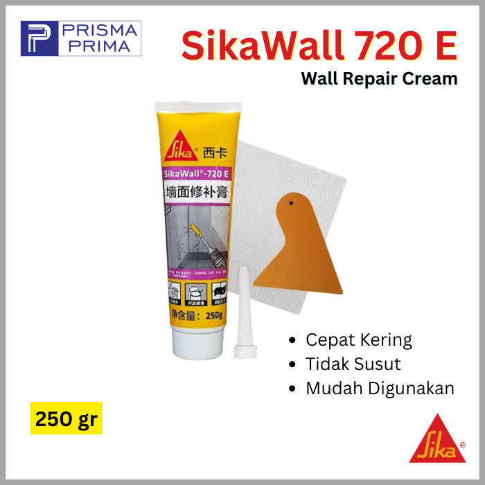 Sika Wall SikaWall 720E Repair Cream Wall Filler Instant Putty สําหรับผนังแตก 250 GR