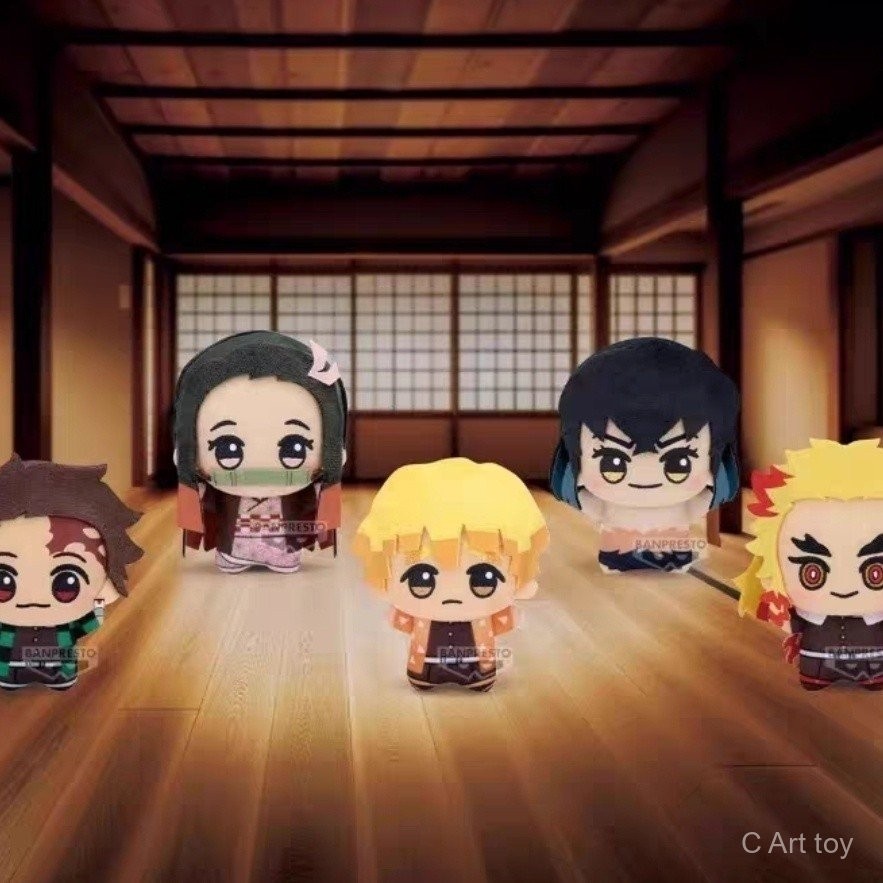 【พร้อมส่ง】ตุ๊กตา demon slayer figure demon slayer plush doll akaza buzzmod doma wcf ichiban kuji qpo