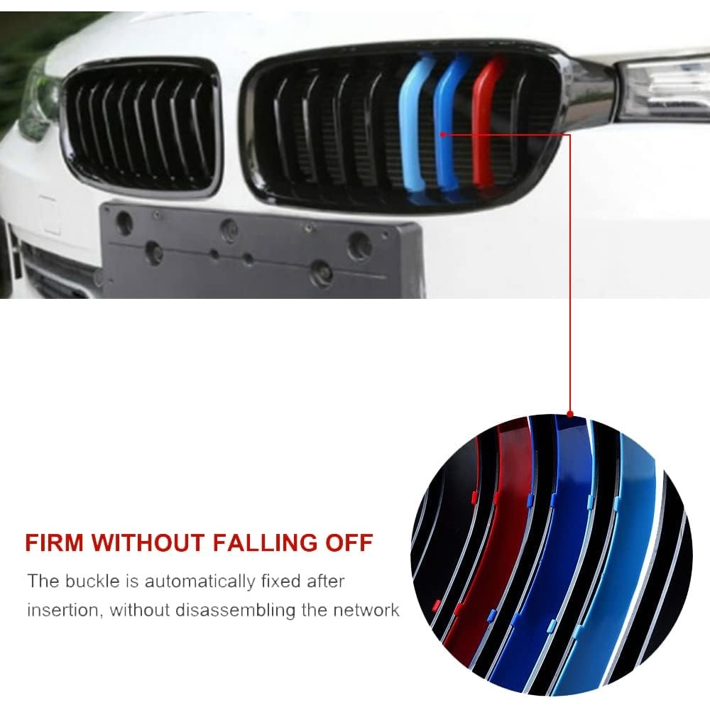 กระจังหน้าสําหรับ BMW 3 Series 2013-2018 F30 F35 320i 325i 330i 335i (เฉพาะ Fit 8-Beams) ไม่พอดีกับ 