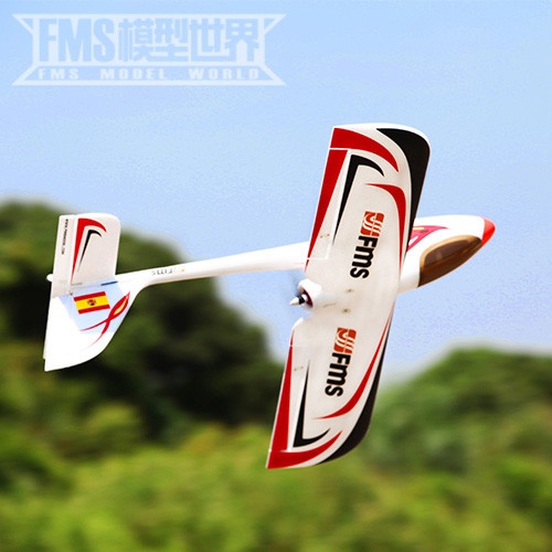 FMS 900 มม.สีแดง Dragonfly Training Machine Entry Model เครื่องบินรีโมทคอนโทรลรุ่นเครื่องบิน Back Pu