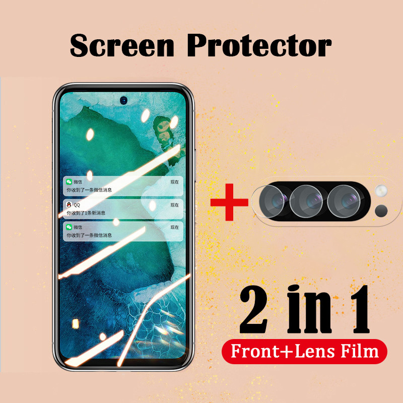 2 In 1 สําหรับ Google Pixel 10 Pro XL ป้องกันหน้าจอฟิล์มกระจกนิรภัย + สําหรับ Google Pixel 10Pro XL 