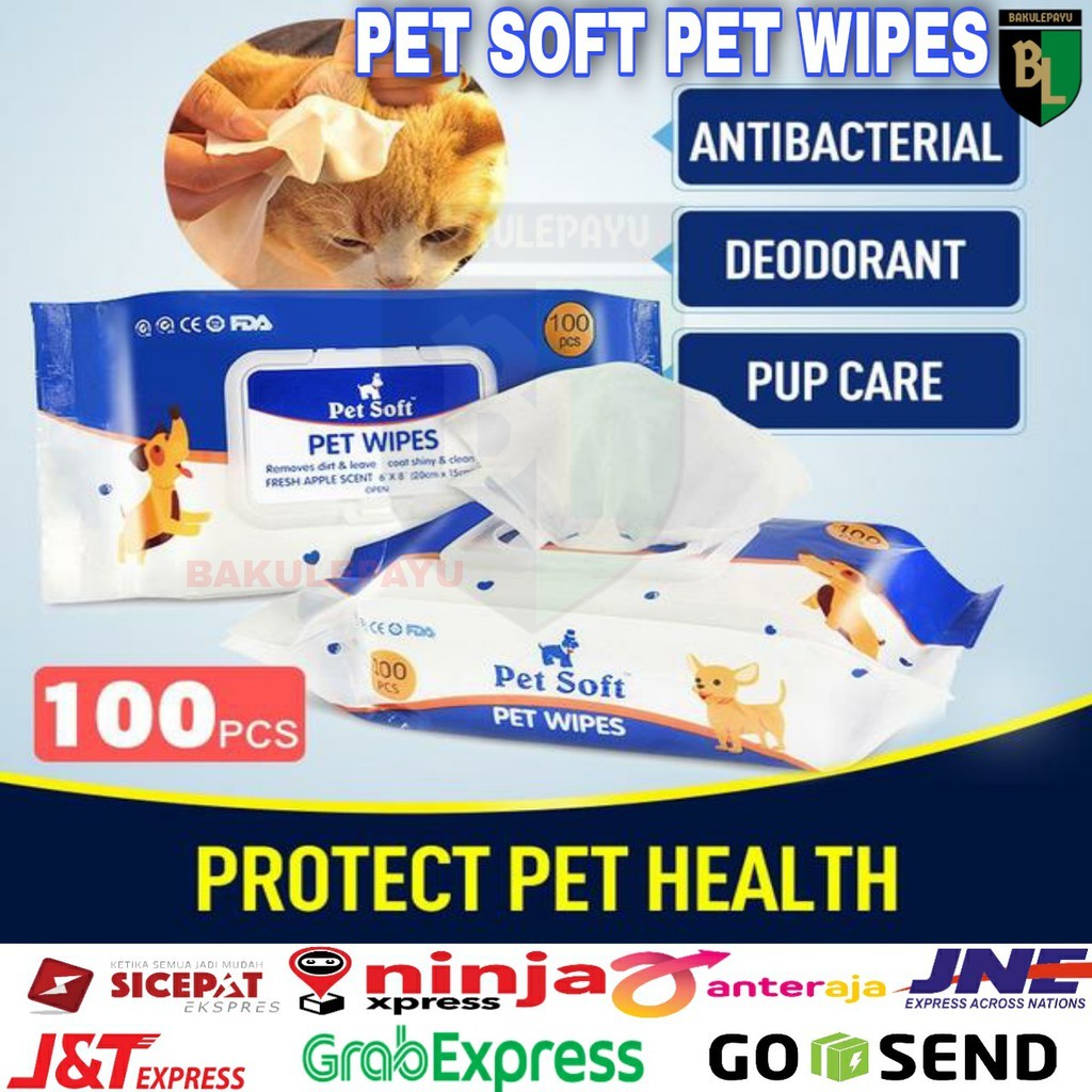 PET Wet Wipes PET SOFT Wipes Original Apple Aroma Dog Cat Wet Wipes