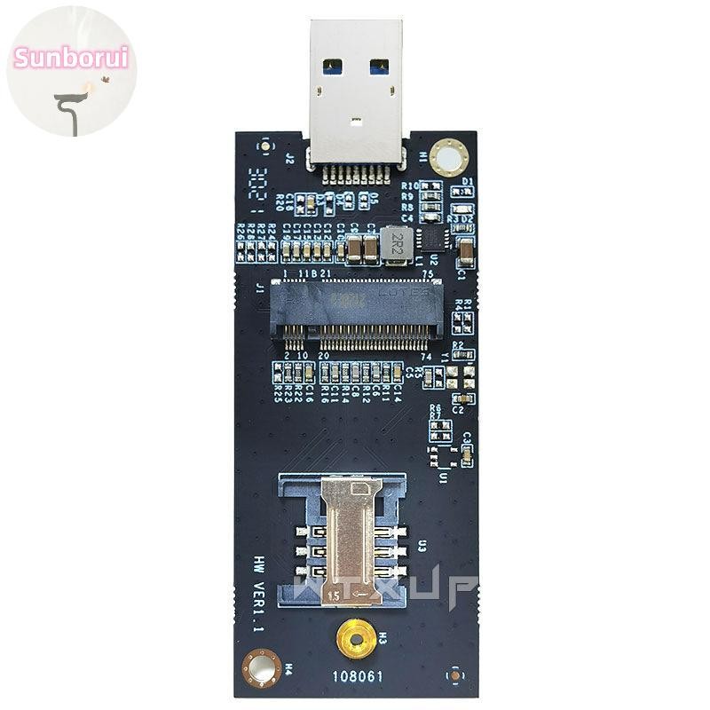 Sunborui 1 ชุด DW5821E M2-NGFF DW5811e DW5816E EM7455 L860-GL USB3.0 การ์ดขยายสําหรับ 3G/ 4G/ 5G LTE