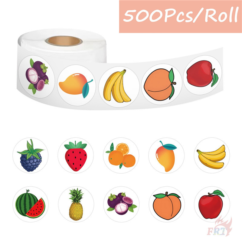 ❉ ผลไม้สด Q-2. สติ๊กเกอร์รางวัลเด็ก ❉ 500 ชิ้น/ม้วน DIY· ไดอารี่สมุดป้ายปิดผนึก Decalsg