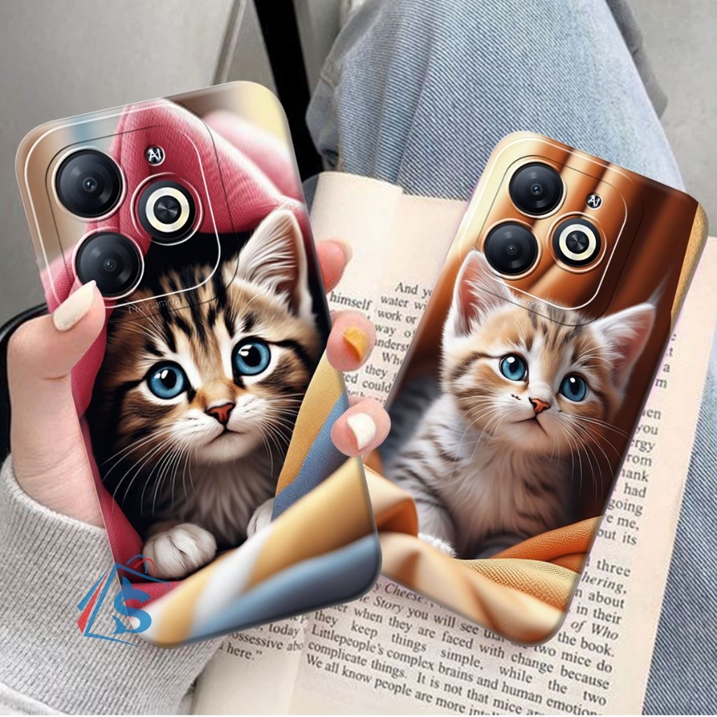 [SHARK CASE] Softcase ITEL A70 A60 A60S P40 S23 S23 PLUS Cute Cat Motif - Itel Cessing - เคส Itel - 