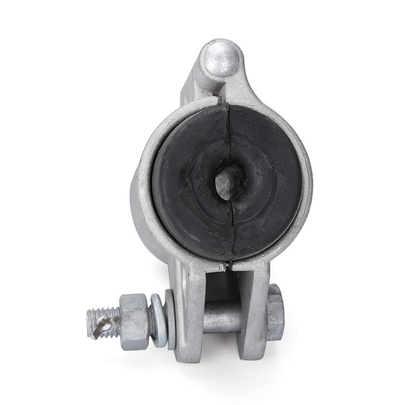 ADSS Metalware adss Light Cable Suspension Clamp 100m ระยะทางเกียร์ Tangent Clamp Light Cable Fixing