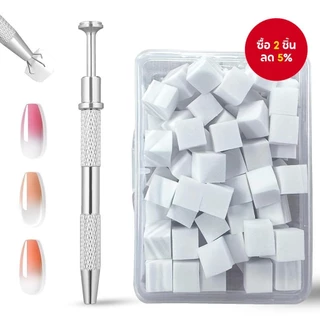 100 ชิ้นเล็บฟองน้ําสําหรับ Ombre Professional Soft Nail Art ฟองน้ําคว้าปากกา,อะคริลิคเล็บเล็บเครื่องมือ