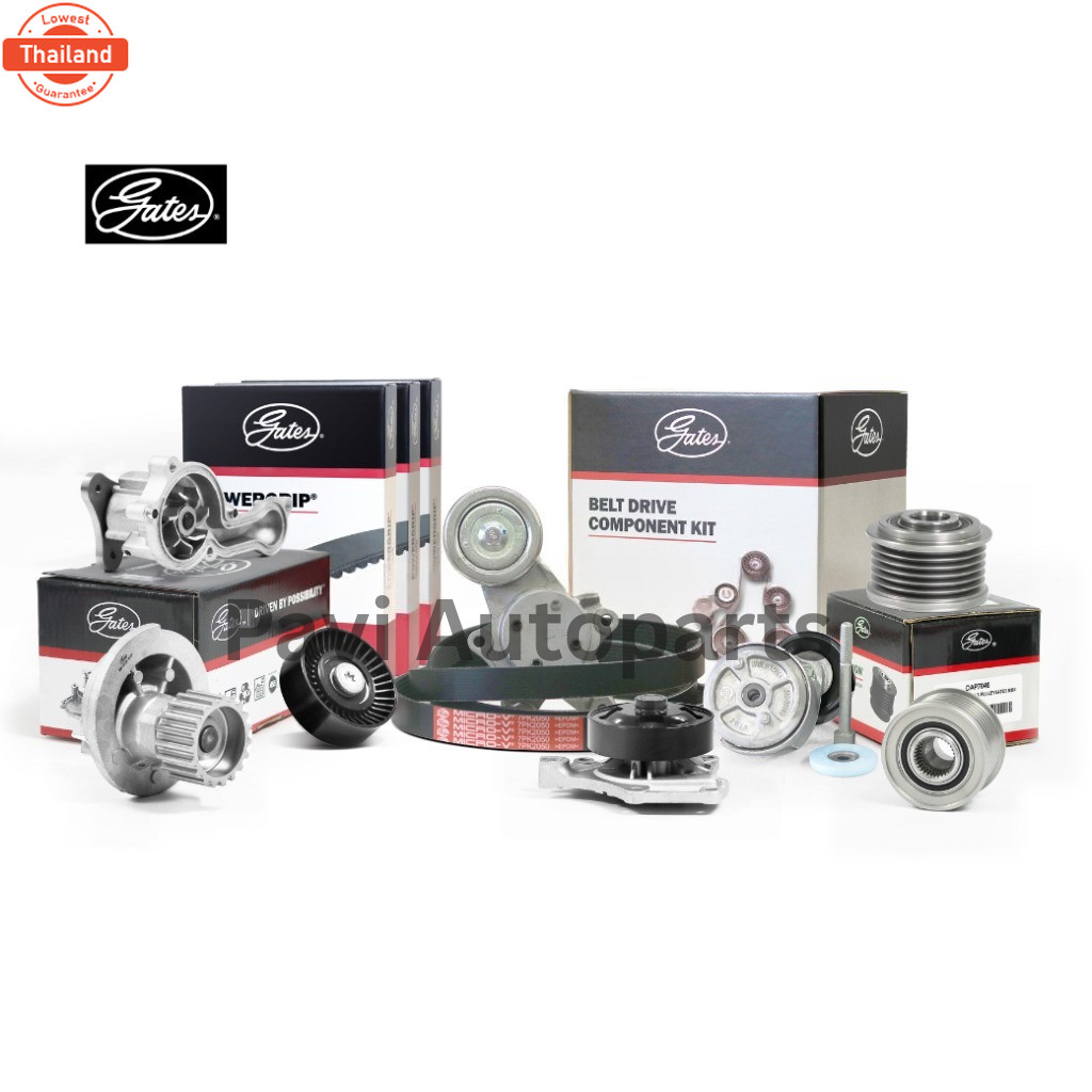 Gates สายพานหน้าเครื่อง Vios Yaris ทุกรุ่น 6pk1150 4pk1220 4pk1240 3pk850 priceต่อ 1 ชิ้น
