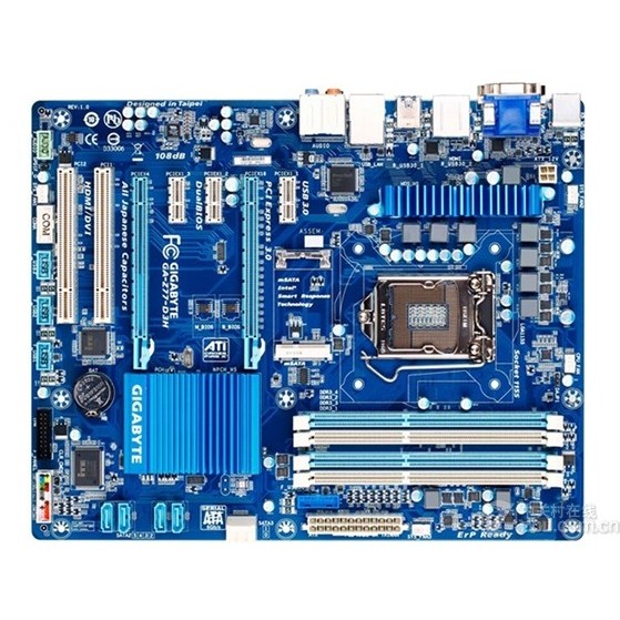 ใหม่ Gigabyte/Gigabyte Z77-D3H 1155 Z77 Deluxe โอเวอร์คล็อกเมนบอร์ดรองรับ 3770K 2550K