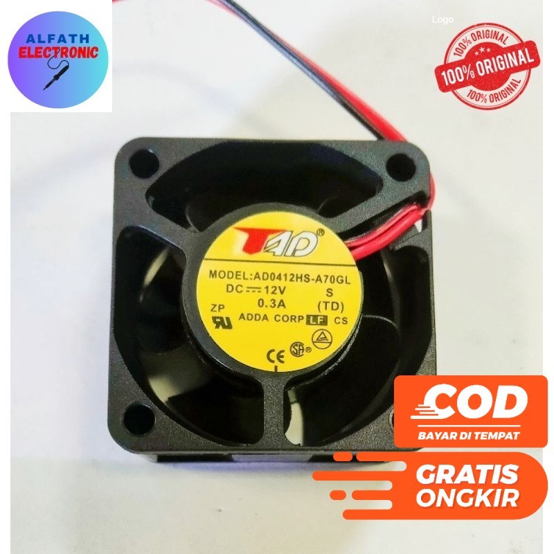 TAD FAN DC FAN 4X4 4CM THICKNESS 1 CM 12 VOLT 0.07A คุณภาพดีดั้งเดิม