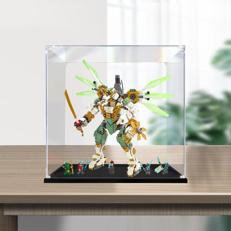 [กล่องแสดงโปร่งใส] กล่องแสดงอะคริลิเหมาะสําหรับเลโก้ลอยด์ไททันเมชา 70676 รูปโปร่งใสการจัดเก็บกล่องกั