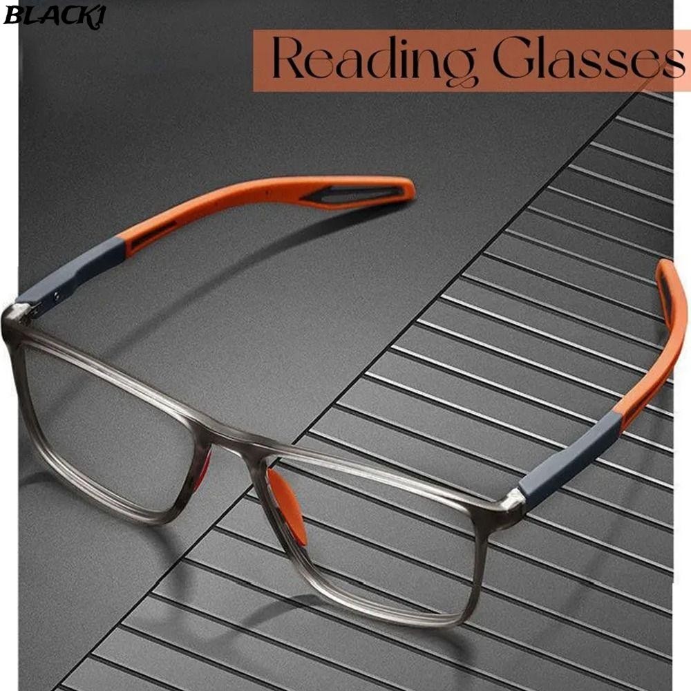 แว่นตาวินเทจสีดำและสีฟ้า ลดแสงสีฟ้า สำหรับการอ่านหนังสือและการใช้งานในออฟฟิศ