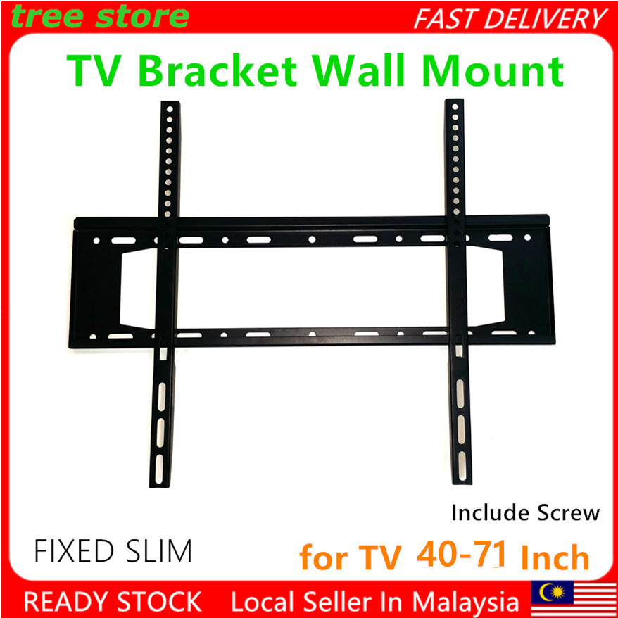 Universal TV 40-75 นิ้ว Slim Fixed LCD LED TV Bracket Wall Mount คุณภาพสูง