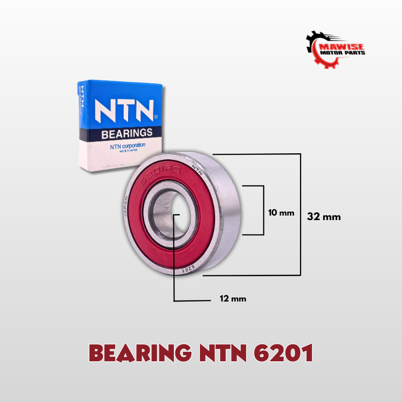 BEARING NTN 6201 - BEARING LAHER RODA 6201 LLU NTN 2RS RUBBER CAP