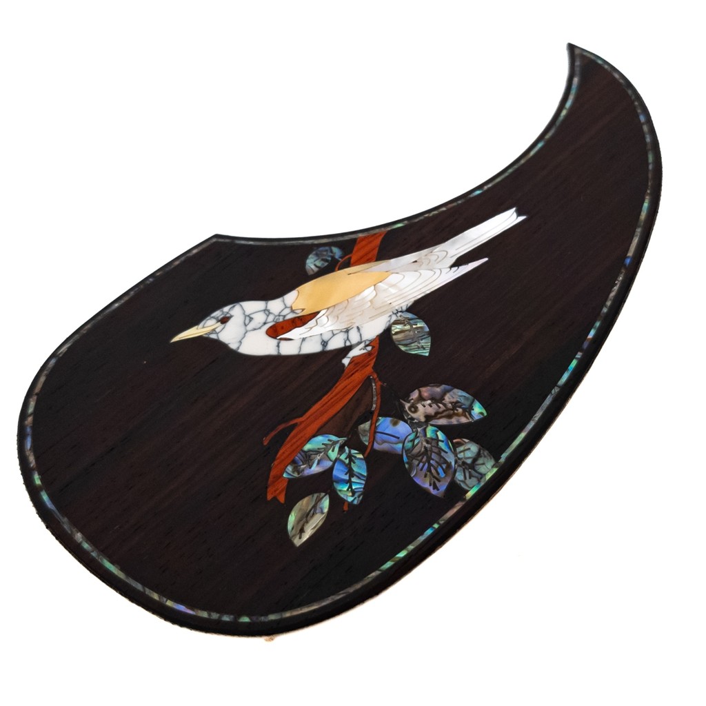 Martin D45 Acoustic Guitar Pickguard ไม้เนื้อแข็งฝัง Abalone Bird อุปกรณ์กีตาร์