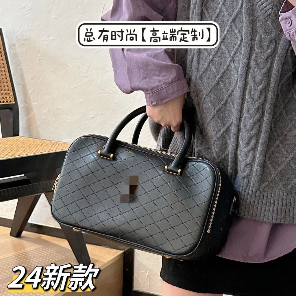 Saint Laurent รูปแบบใหม่ liya Bowling กระเป๋า crossbody