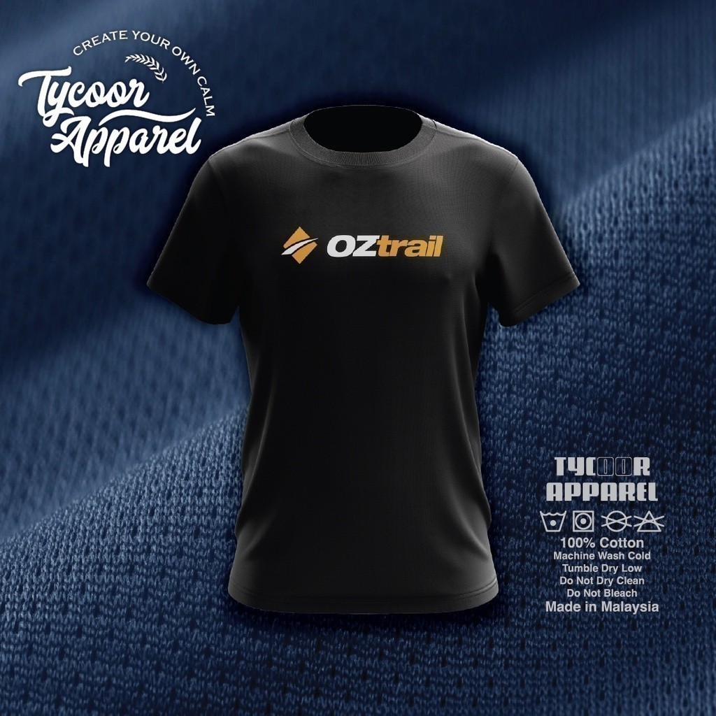 2025 แฟชั่น Oztrail Au T Shirt 100% Quickdry Drifit เสื้อยืด Microfibre Minimesh (เสื้อยืดไมโครไฟเบอ