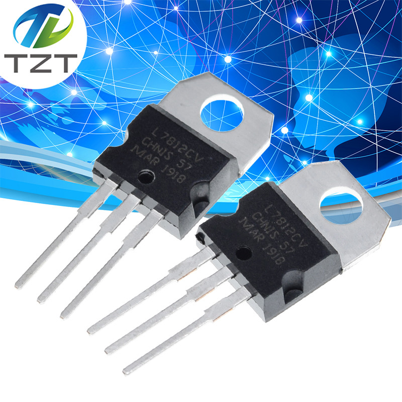 10 ชิ้น L7812CV L7812 KA7812 MC7812 ตัวควบคุมแรงดันไฟฟ้า 12V 1.5A