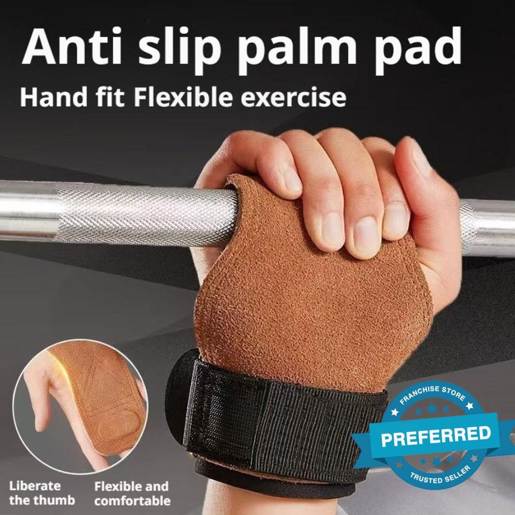 Palm Protection การออกกําลังกาย Grip Band Weight Lifting Grips ฟิตเนส Trainining Gym Grips ถุงมือ Z7