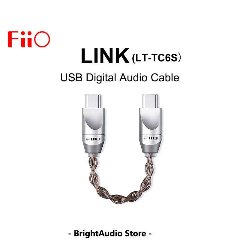 FiiO LINK LT-TC6S สายสัญญาณเสียงดิจิตอล USB Type-C ถึง Type-C สําหรับ Q15 M15S M11 PLUS - คุณภาพเสีย