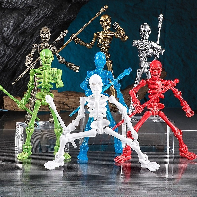 Skeleton Man Lucky 13 Action Figure หุ่นยนต์ Dummy 13 ของเล่นประกอบรุ่น DIY ของเล่นเพื่อการศึกษา