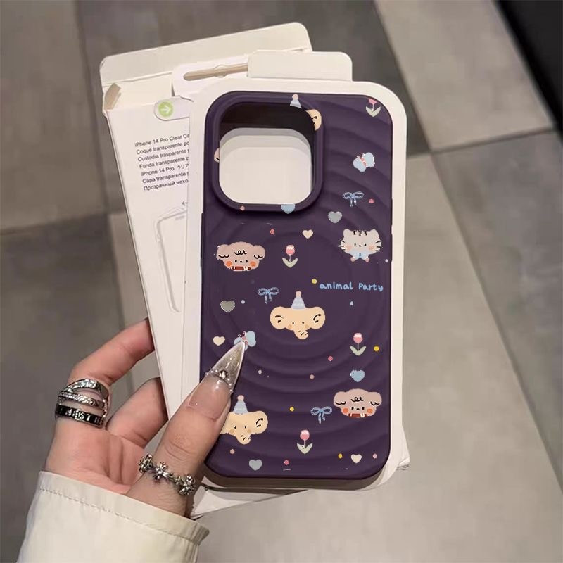 💎COOL-เข้ากันได้ iPhone แม่เหล็ก การชาร์จไร้สาย เคสไอโฟน 11 XS 14plus 13/15PRO 12 16promax xsmax xr ป้องกันฝุ่-HLCXK20 - รูปที่ 4