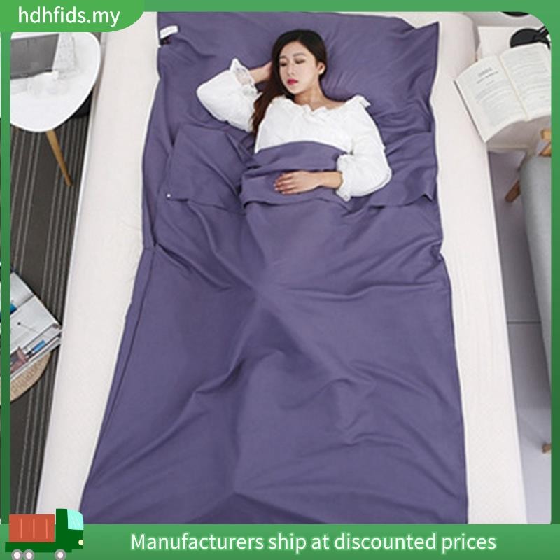 ถุงนอน Liner ถุงนอน Outdoor Camping Hotel Travel Sheet Camping Mat Camping Equipment