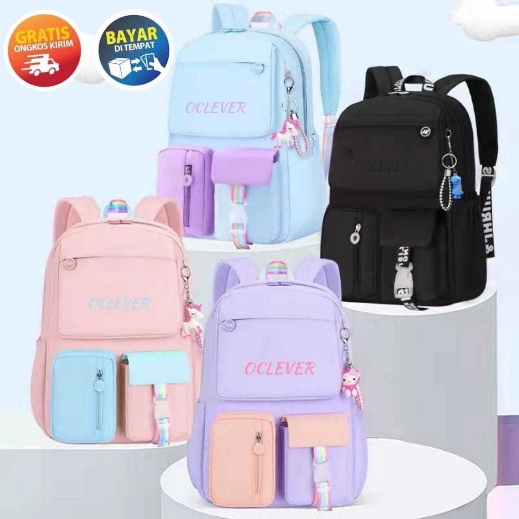ALIBAXSTORE BK131 - GIRLS SCHOOL BAG CHILDRENS SCHOOL BACKPACK GIRLS SCHOOL BACKPACK