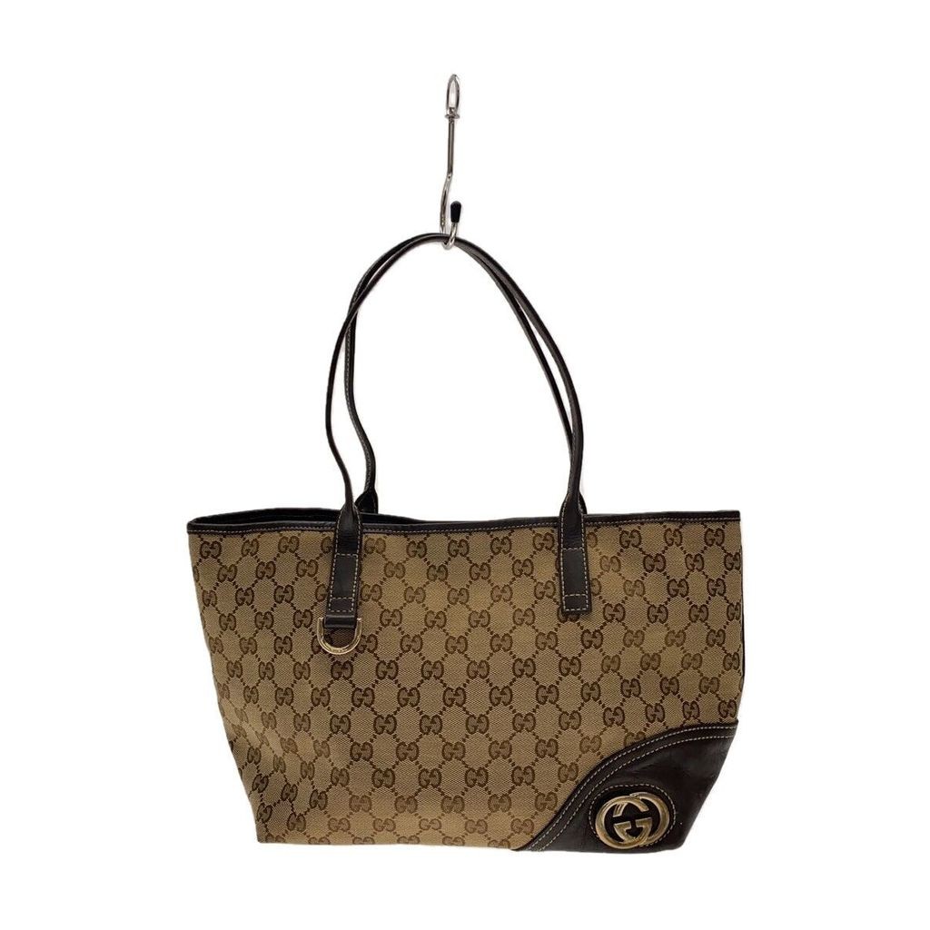 GUCCI tote bag shopping bag_GG canvas BRW Direct from Japan Secondhand