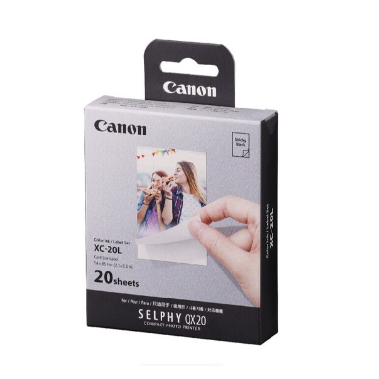หมึก/กระดาษ Canon XC20L XC20L สําหรับเครื่องพิมพ์ภาพถ่าย SELPHY QX20