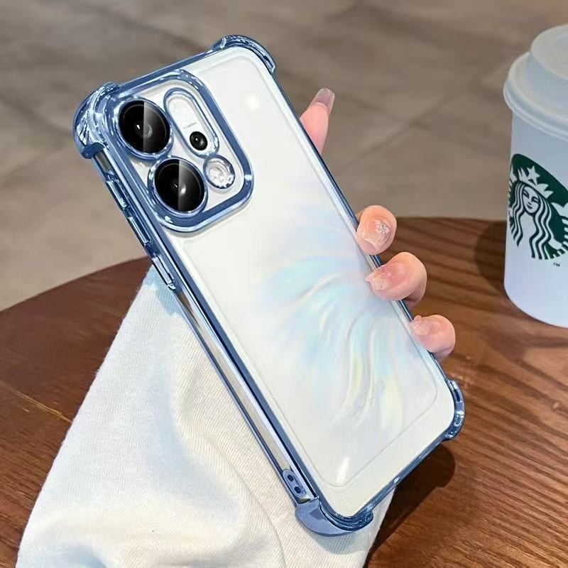 สําหรับiPhone 17 Pro Max 17 Air 17 Pro 17 16 Pro Max 16 Plus 16 Pro 16E 16 15 Pro Max 15 Plus 15 Pro 15 สี่มุมAnti Fallป้องกันกล้องซิลิโคนSoft shell