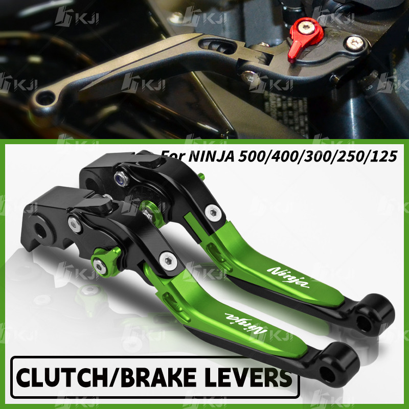 สําหรับ KAWASAKI NINJA 500/400/300/250/125 คลัทช์เบรคคันโยกพับ Handle Levers อุปกรณ์เสริมอะไหล่