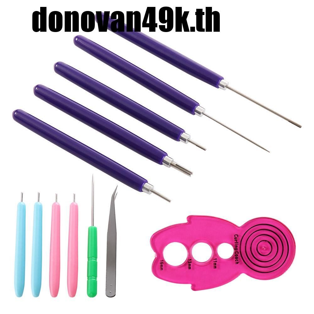 DODONVAN49K 12PCS Quilling Needle Kit, Multi Size Quilling Slotted Pen Paper Quilling Tools, Paper S