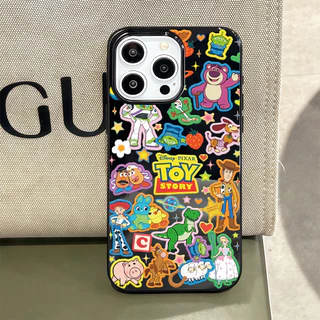 เคสโทรศัพท์มือถือเยลลี่ มีสีสัน สวย การ์ตูน โชคดี รักรูปร่างหัวใจ For IPhone16 15 14 13 11 6 7 8plus Pro Promax GDTPU500