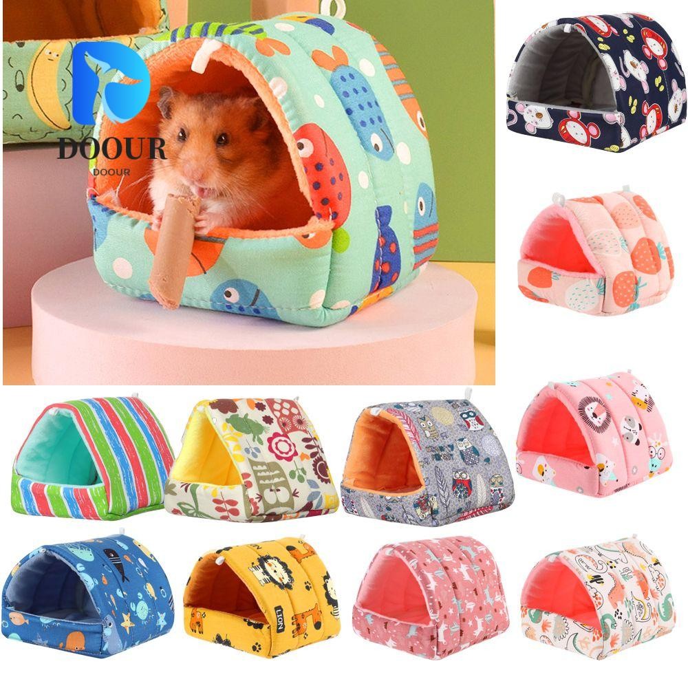 DOOUR Hamster House Soft Mini Cage Winter Rabbit Squirrel Warm Mat